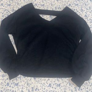 Black sweater with cutout